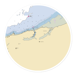 East Dennis Town Dock (West Yarmouth, MA) NOAA Chart Sticker