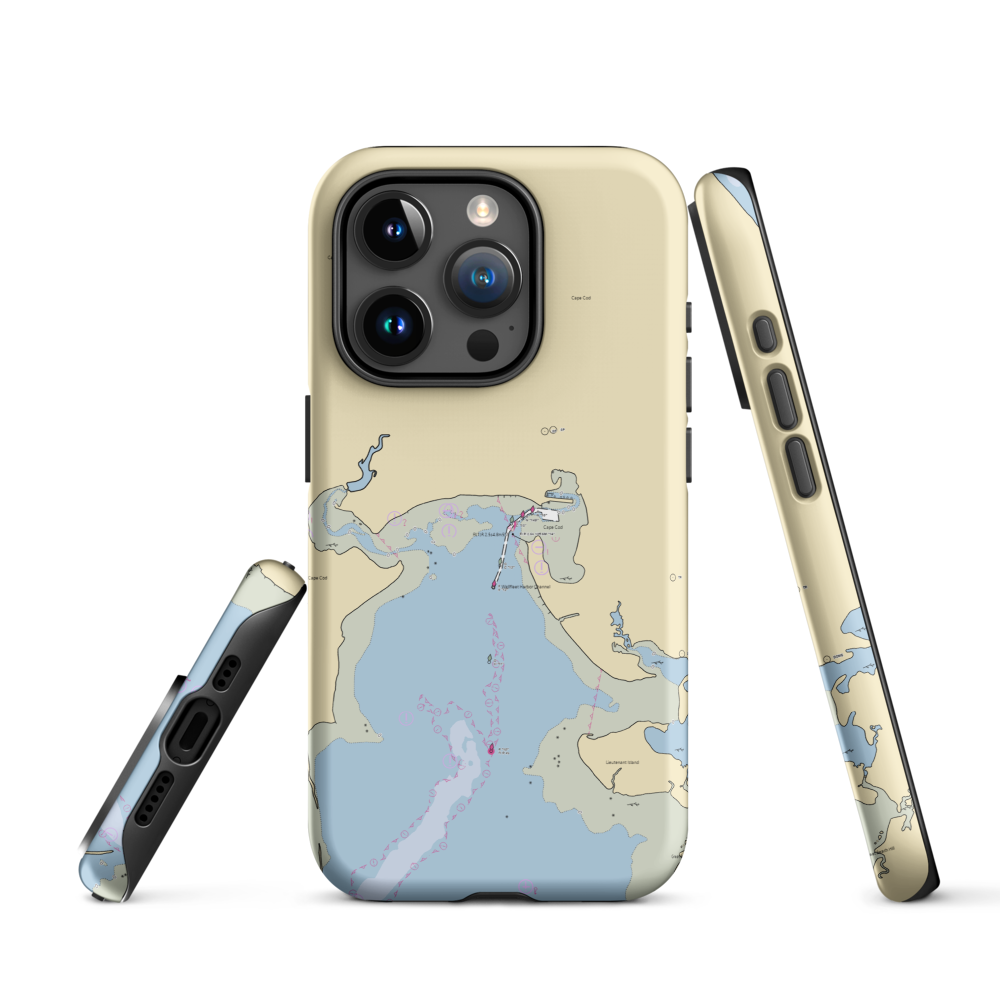 Wellfleet Marine Corporation (Truro, MA) NOAA Chart  Tough iPhone Case iPhone 15 Pro model shown