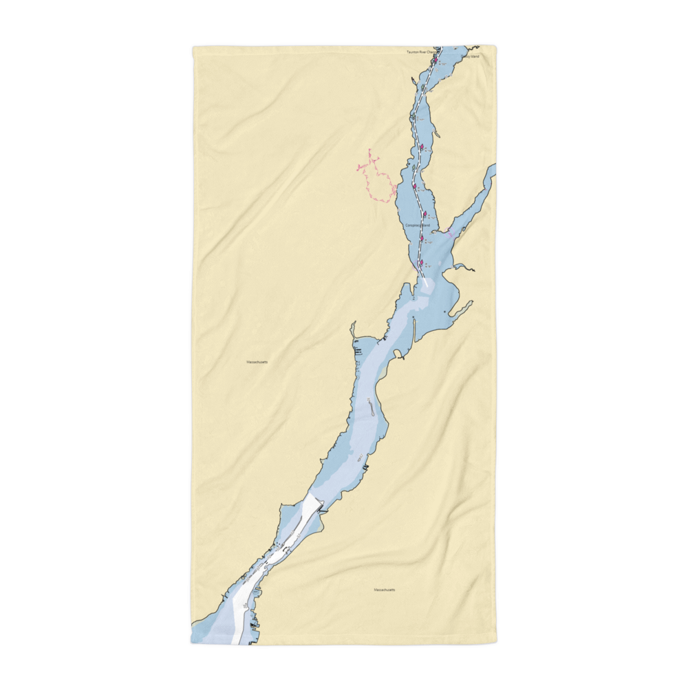 Somerset Marina & Yacht Sales (Somerset, MA) NOAA Chart Towel 