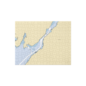 Regatta Restaurant & Club (Somerset, MA) NOAA Chart Jigsaw Puzzle