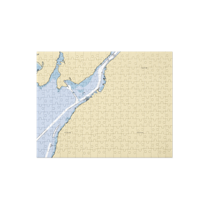 Battleship Cove Moorings (Somerset, MA) NOAA Chart Jigsaw Puzzle