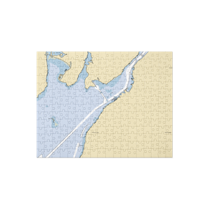 Borden Light Marina (Fall River, MA) NOAA Chart Jigsaw Puzzle