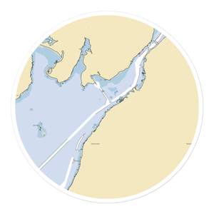 Borden Light Marina (Fall River, MA) NOAA Chart Sticker