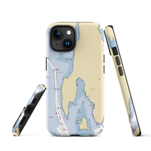 Bristol Yacht Club (Bristol, RI) NOAA Chart  Tough iPhone Case