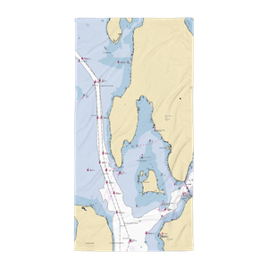 Town of Bristol Marina and Maritime Center (Bristol, RI) NOAA Chart Towel