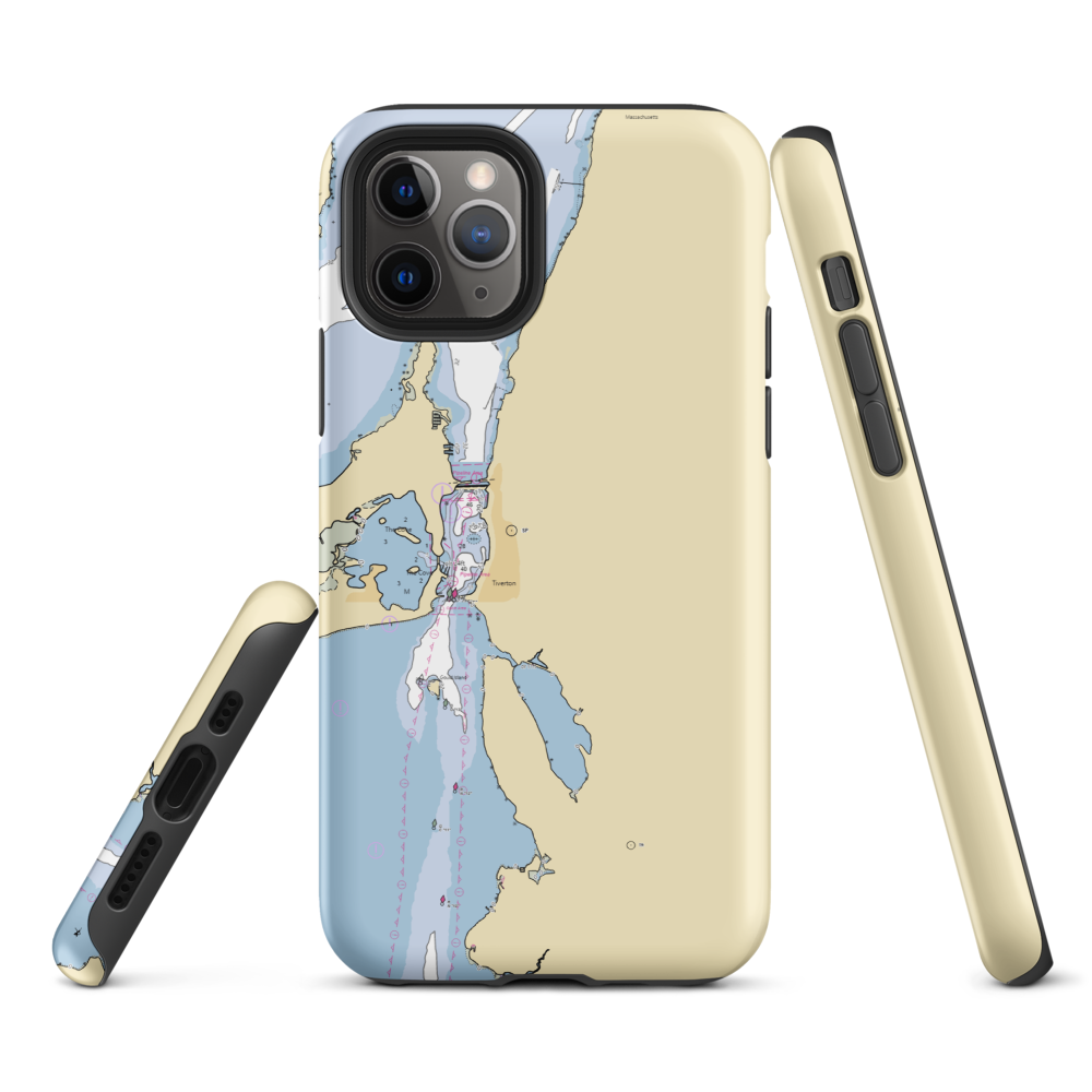 Quality Yacht Services (Tiverton, RI) NOAA Chart  Tough iPhone Case iPhone 11 Pro model shown