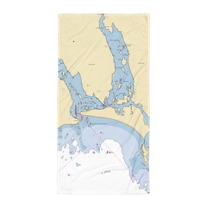 The Back Eddy Restaurant (Westport Point, MA) NOAA Chart Towel