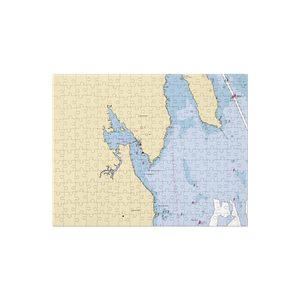 New Bedford Yacht Club (New Bedford, MA) NOAA Chart Jigsaw Puzzle