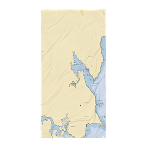 Apponagansett Park Boat Ramp (South Dartmouth, MA) NOAA Chart Towel