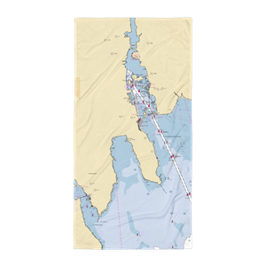 Bayline Inc. Boatyard & Transport (New Bedford, MA) NOAA Chart Towel