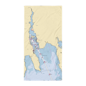 Fairhaven Shipyard & Marina (New Bedford, MA) NOAA Chart Towel