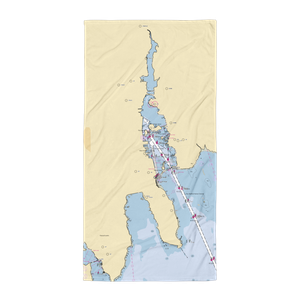 Homers Wharf (New Bedford, MA) NOAA Chart Towel