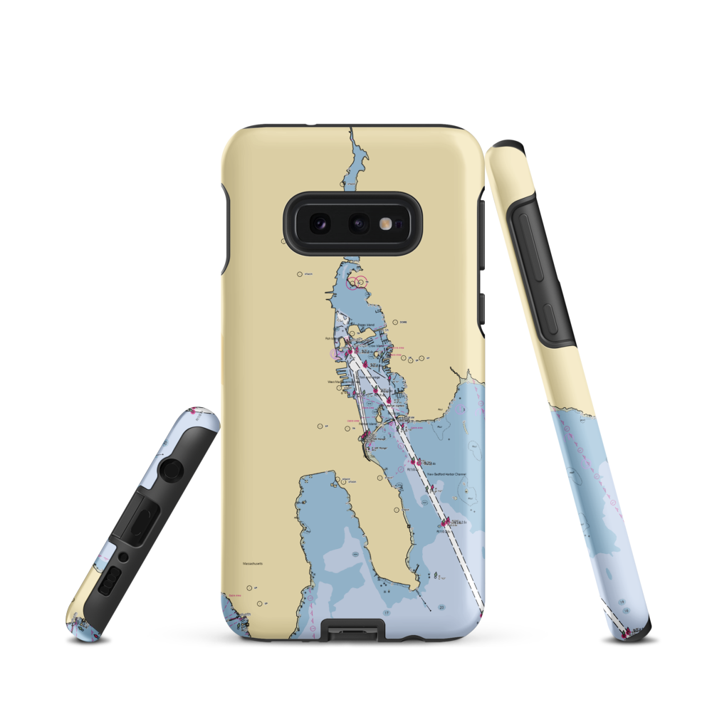 Fleet Marina (New Bedford, MA) NOAA Chart Samsung Phone Case Samsung Galaxy S10e model shown