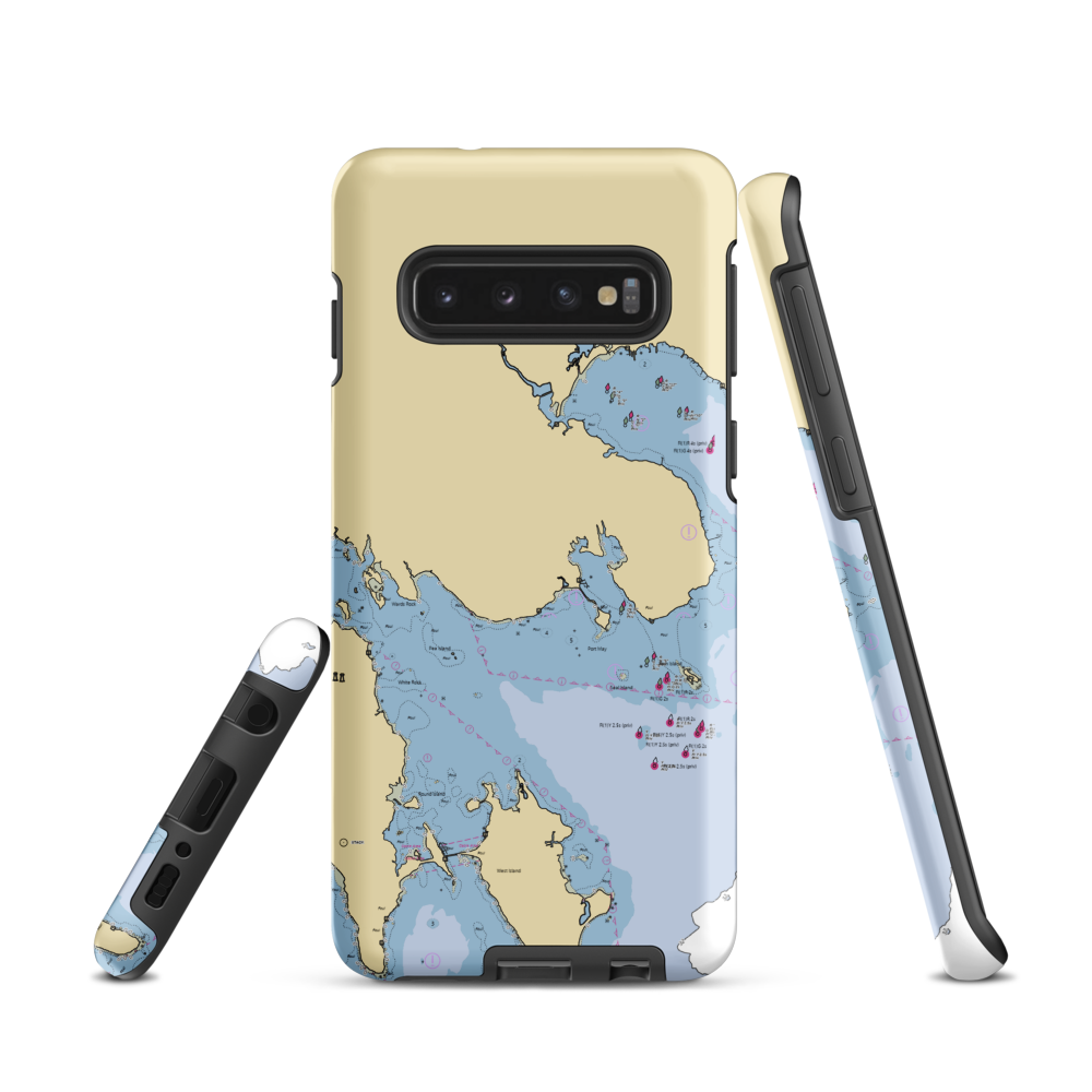 Brandt Cove Marina (Mattapoisett, MA) NOAA Chart Samsung Phone Case Samsung Galaxy S10 model shown