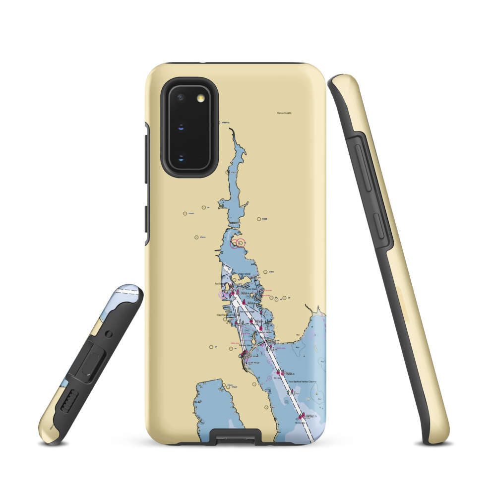Breakwater Marinas (New Bedford, MA) NOAA Chart Samsung Phone Case Samsung Galaxy S20 model shown