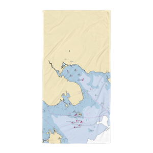 Brownell Systems Mooring Field (Mattapoisett, MA) NOAA Chart Towel