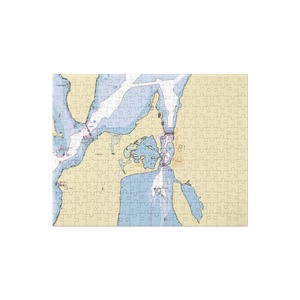 Rivers Edge Marina (Tiverton, RI) NOAA Chart Jigsaw Puzzle