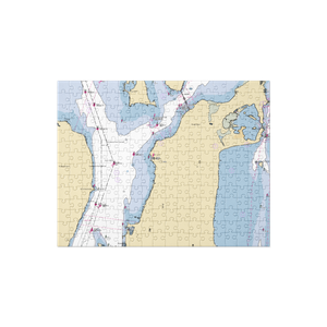 Carnegie Abbey Yacht Club (Portsmouth, RI) NOAA Chart Jigsaw Puzzle