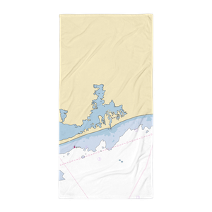 Charlestown Harbormaster (North Kingstown, RI) NOAA Chart Towel