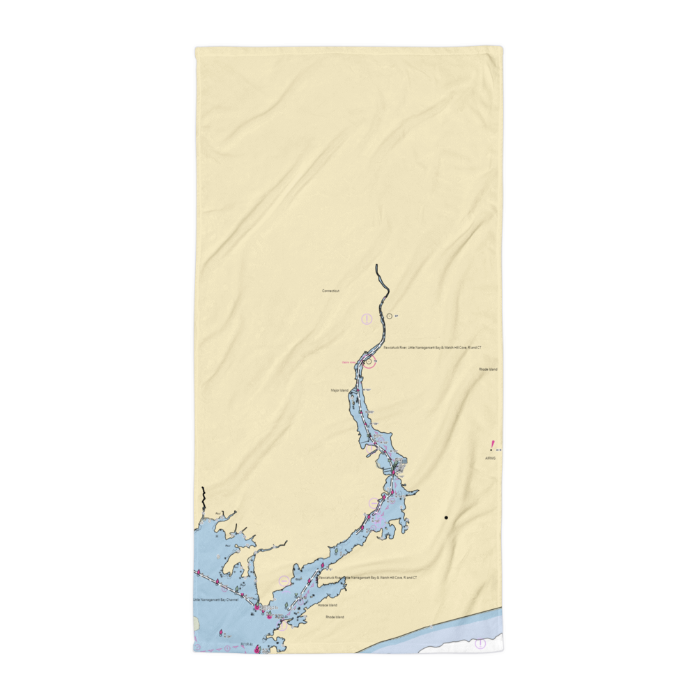 Norwest Marine, Pawcatuck (Stonington, CT) NOAA Chart Towel 