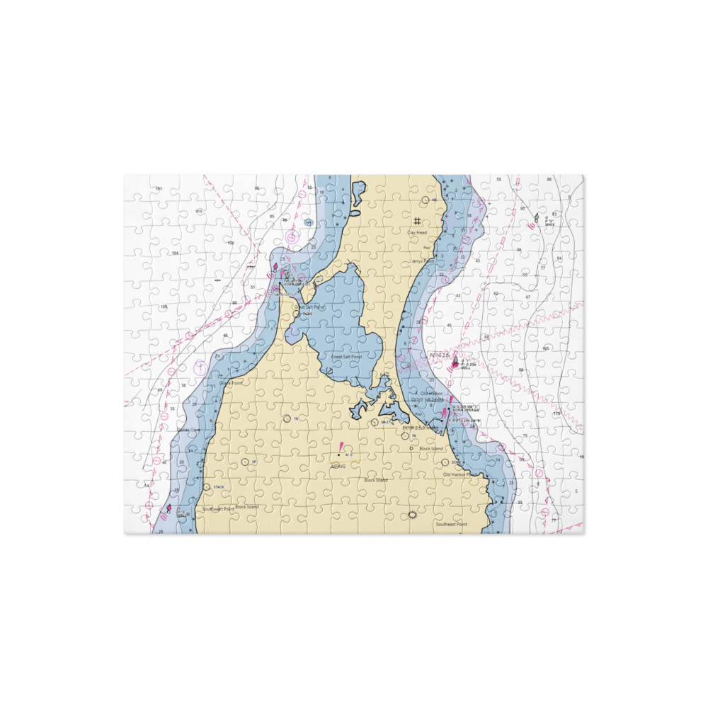 Town of New Shoreham (Block Island, RI) NOAA Chart Jigsaw Puzzle 