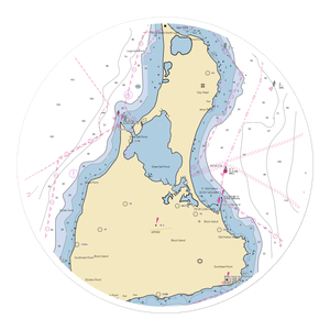 Town of New Shoreham (Block Island, RI) NOAA Chart Sticker