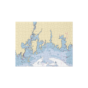 Shaffer's Boat Livery (West Mystic, CT) NOAA Chart Jigsaw Puzzle