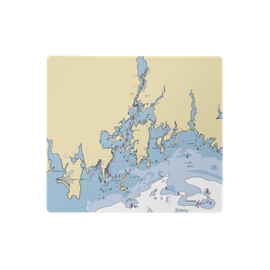 Mystic Point Marina (West Mystic, CT) NOAA Chart  Gaming Mouse Pad