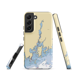 Mystic Shipyard East (West Mystic, CT) NOAA Chart Samsung Phone Case