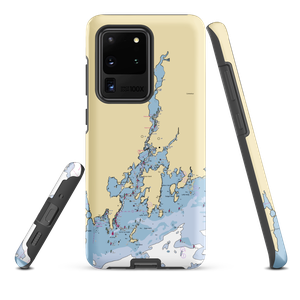 Mystic Shipyard East (West Mystic, CT) NOAA Chart Samsung Phone Case