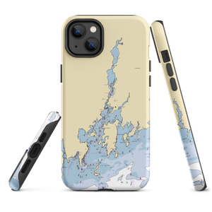 Mystic Shipyard East (West Mystic, CT) NOAA Chart  Tough iPhone Case