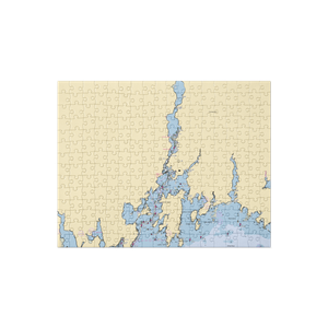 Mystic Shipyard East (West Mystic, CT) NOAA Chart Jigsaw Puzzle