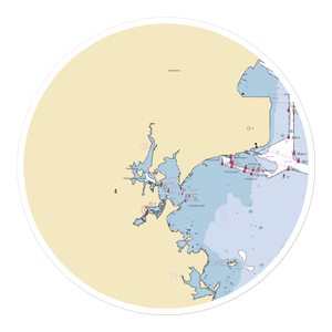 Wickford Yacht Club (North Kingstown, RI) NOAA Chart Sticker