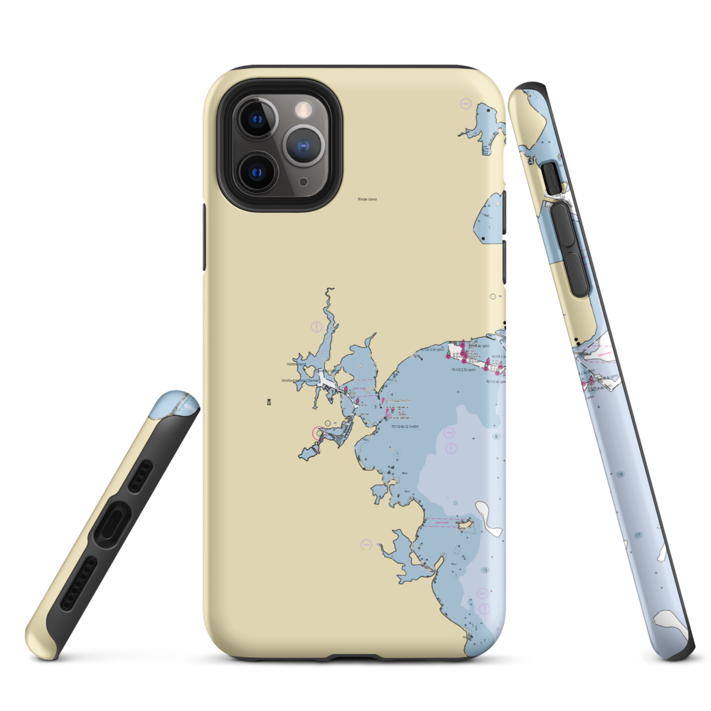 Northwick Boatyard (North Kingstown, RI) NOAA Chart  Tough iPhone Case iPhone 11 Pro Max model shown
