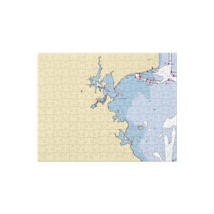 Wickford Village Town Dock (North Kingstown, RI) NOAA Chart Jigsaw Puzzle