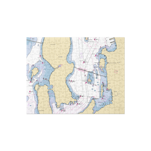 Conanicut Yacht Club (Jamestown, RI) NOAA Chart Jigsaw Puzzle