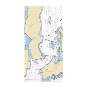 Conanicut Yacht Club (Jamestown, RI) NOAA Chart Towel