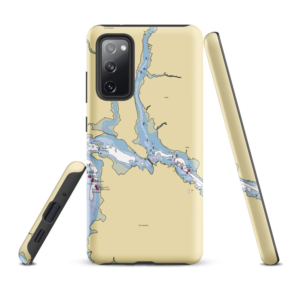Little Bay Marina (Greenland, NH) NOAA Chart Samsung Phone Case Samsung Galaxy S20 FE model shown