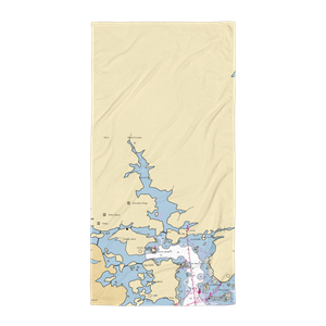 Kittery Point Service Yacht Yard (Greenland, NH) NOAA Chart Towel