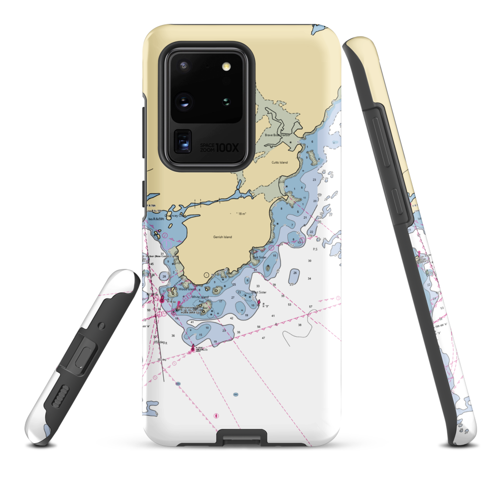 Prescott Park Municipal Dock (New Castle, NH) NOAA Chart Samsung Phone Case Samsung Galaxy S20 Ultra model shown