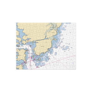 Prescott Park Municipal Dock (New Castle, NH) NOAA Chart Jigsaw Puzzle