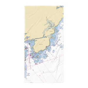 Prescott Park Municipal Dock (New Castle, NH) NOAA Chart Towel