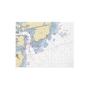 BGs Boat House Restaurant and Marina (New Castle, NH) NOAA Chart Jigsaw Puzzle