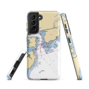 Safe Harbor Wentworth By The Sea (New Castle, NH) NOAA Chart Samsung Phone Case