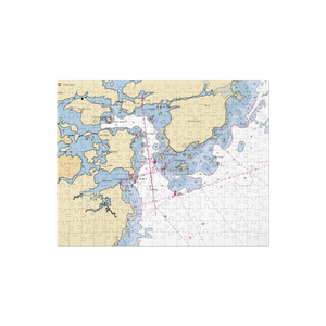 Safe Harbor Wentworth By The Sea (New Castle, NH) NOAA Chart Jigsaw Puzzle