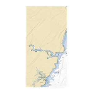 Town of York (York Harbor, ME) NOAA Chart Towel