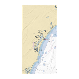 Webhannet River Boat Yard (Moody, ME) NOAA Chart Towel