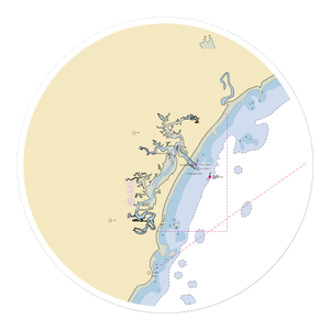 Webhannet River Boat Yard (Moody, ME) NOAA Chart Sticker