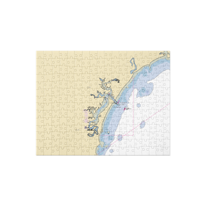 Wells Harbor Town Dock (Moody, ME) NOAA Chart Jigsaw Puzzle