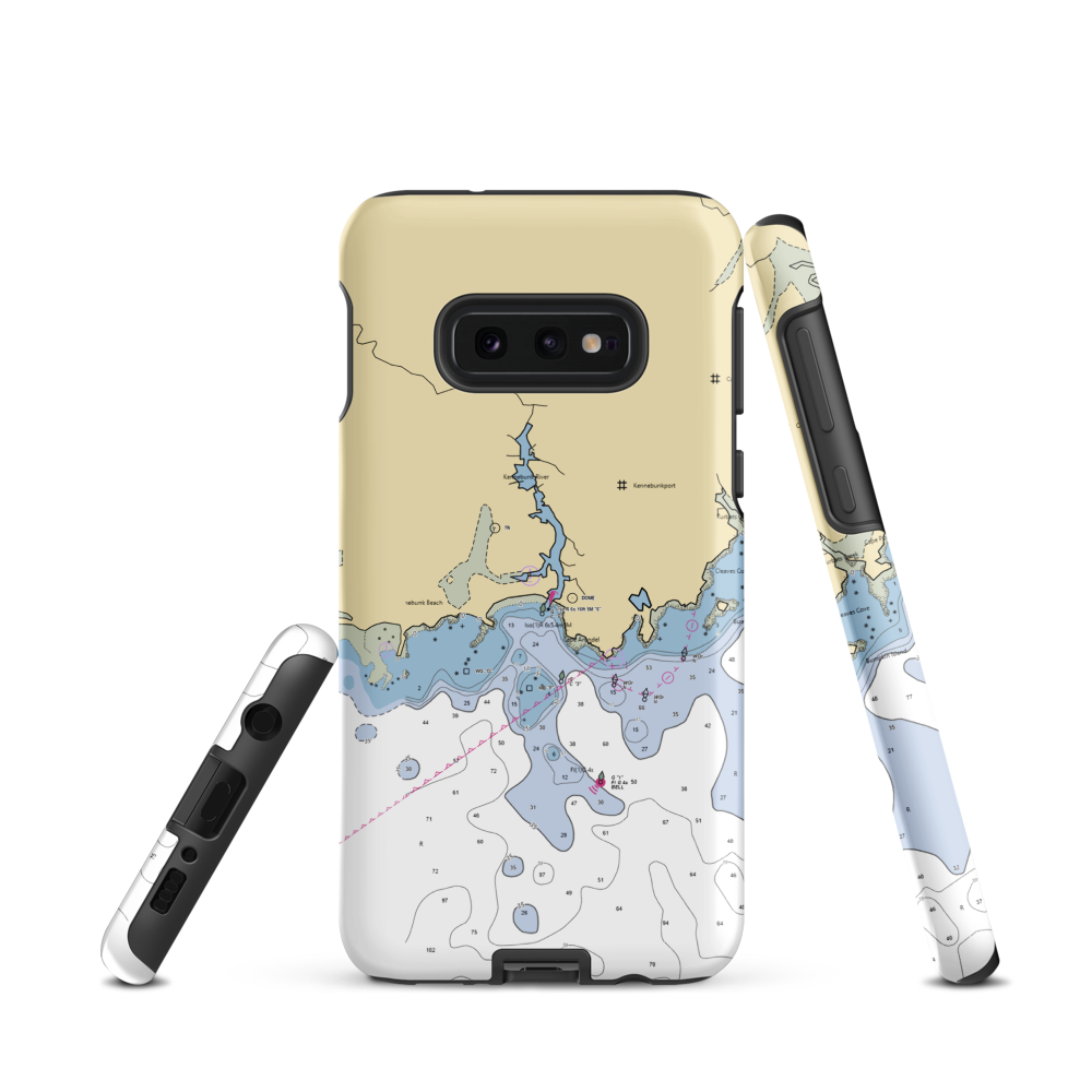 Kennebunkport Harbormaster (Old Orchard Beach, ME) NOAA Chart Samsung Phone Case Samsung Galaxy S10e model shown